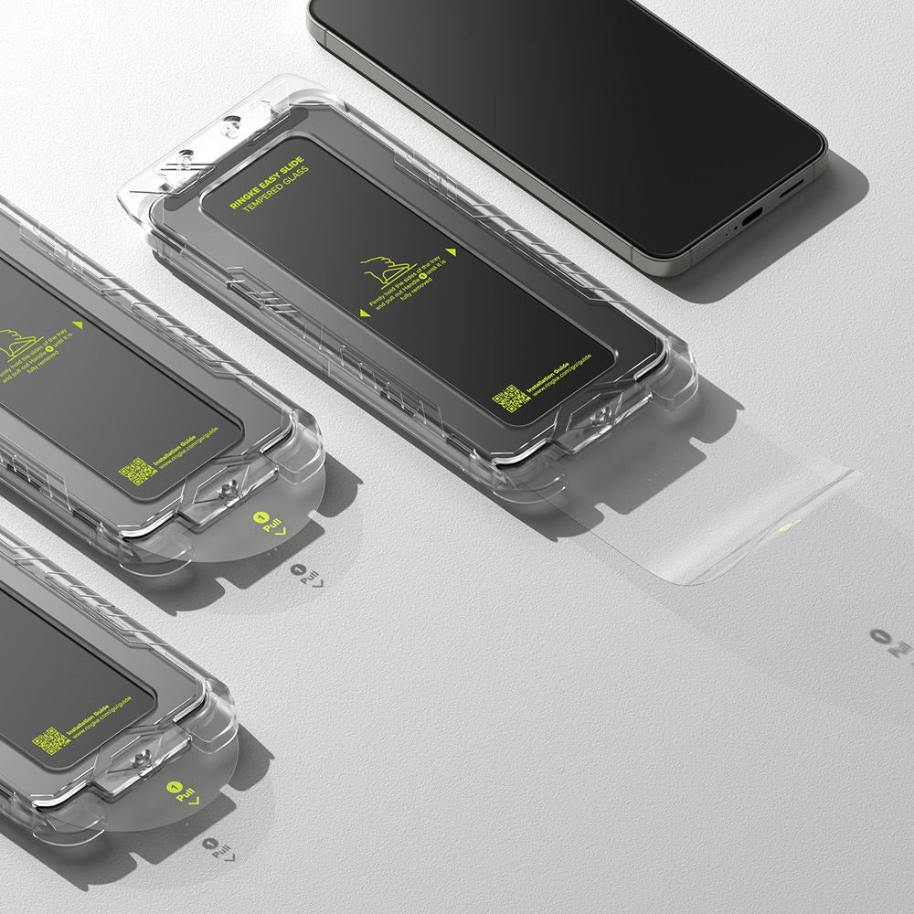 Ringke Samsung Galaxy S25 Easy Slide Herdet Glass Skjermbeskytter – Gjennomsiktig