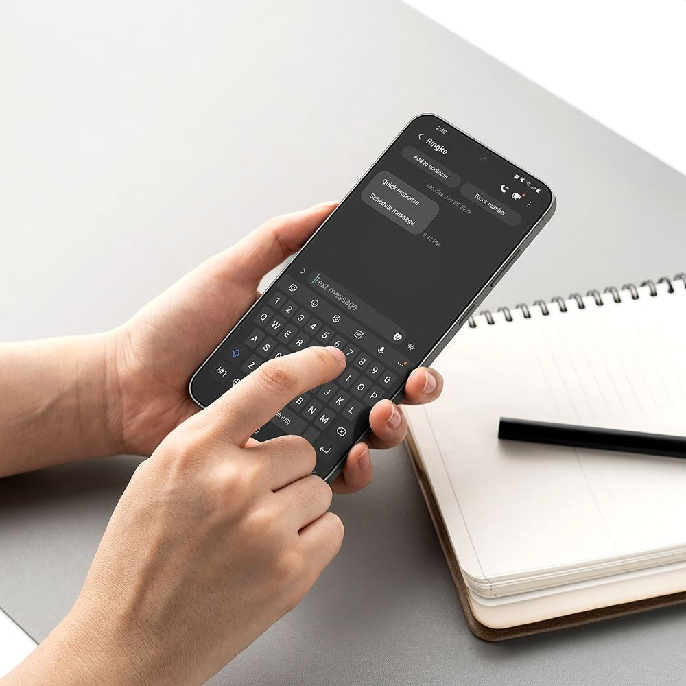 Ringke Samsung Galaxy S25 Easy Slide Herdet Glass Skjermbeskytter – Gjennomsiktig