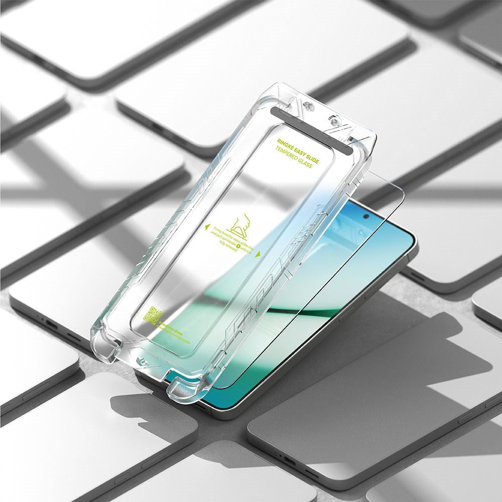 Ringke Samsung Galaxy S25 Easy Slide Herdet Glass Skjermbeskytter – Gjennomsiktig