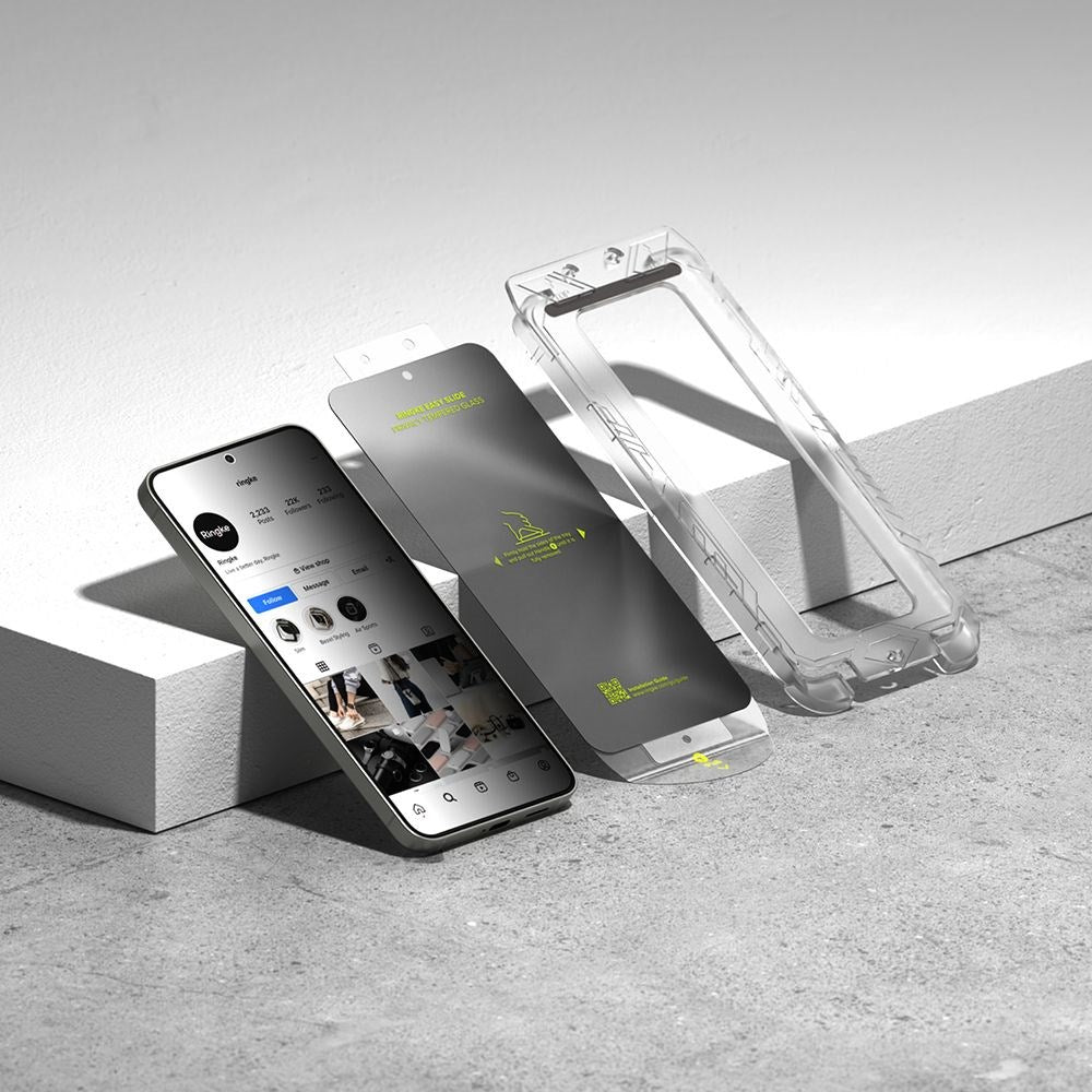 Ringke Samsung Galaxy S25+ (Plus) Easy Slide Herdet Glass Skjermbeskytter – Privacy