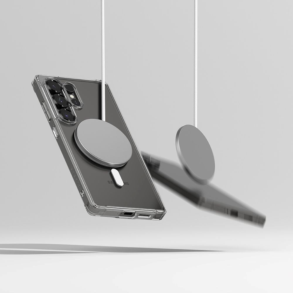 Samsung Galaxy S25 Ultra Ringke Fusion Magnetic Deksel - MagSafe Kompatibel - Gjennomsiktig