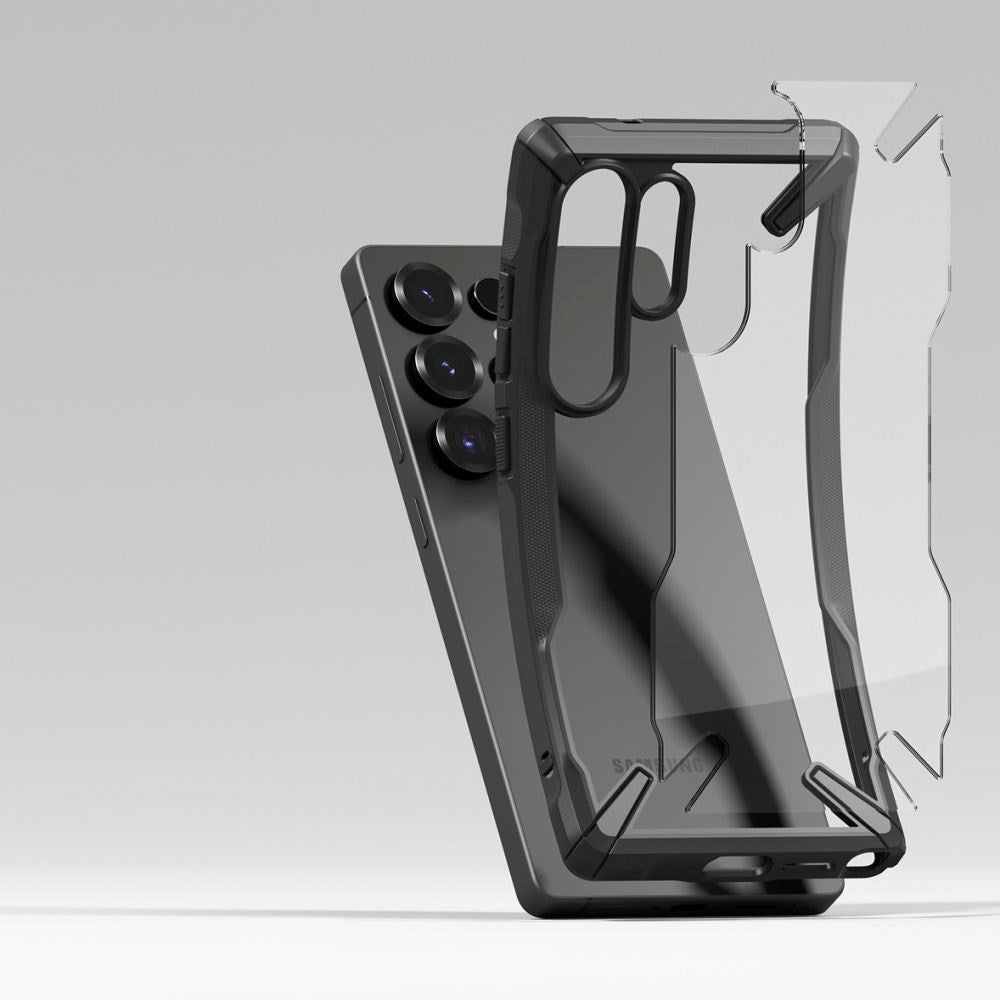 Samsung Galaxy S25 Ultra Ringke Fusion X Deksel - Gjennomsiktig / Svart