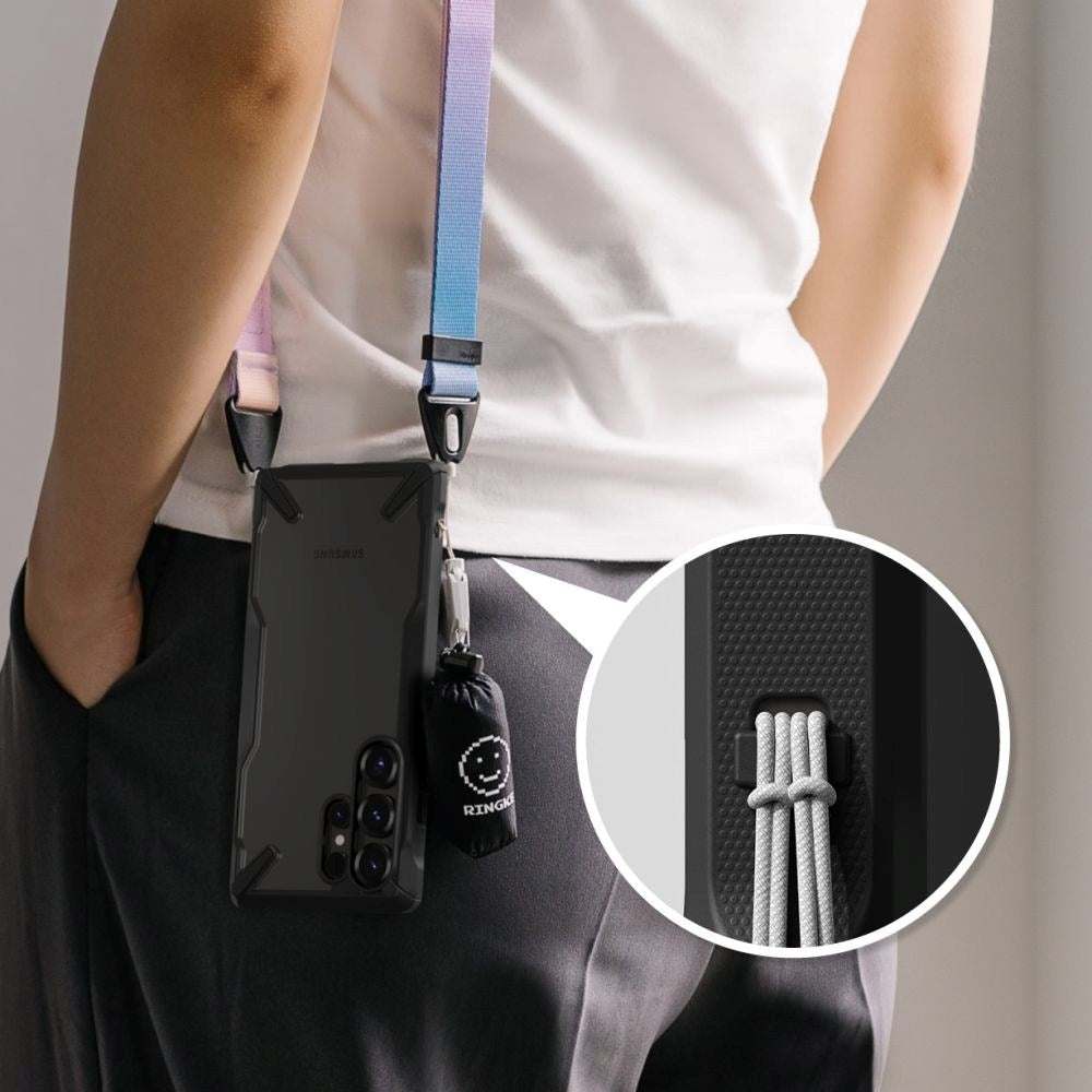 Samsung Galaxy S25 Ultra Ringke Fusion X Deksel - Gjennomsiktig / Svart