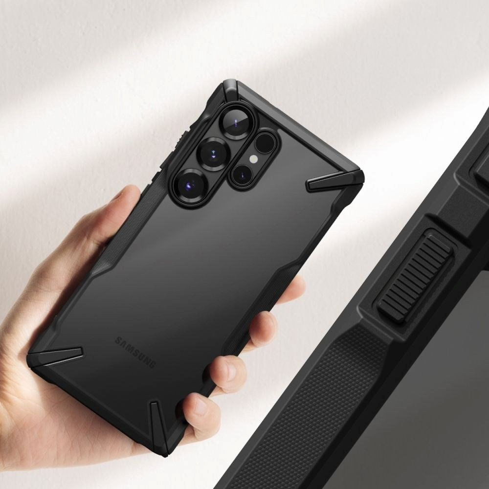 Samsung Galaxy S25 Ultra Ringke Fusion X Deksel - Gjennomsiktig / Svart