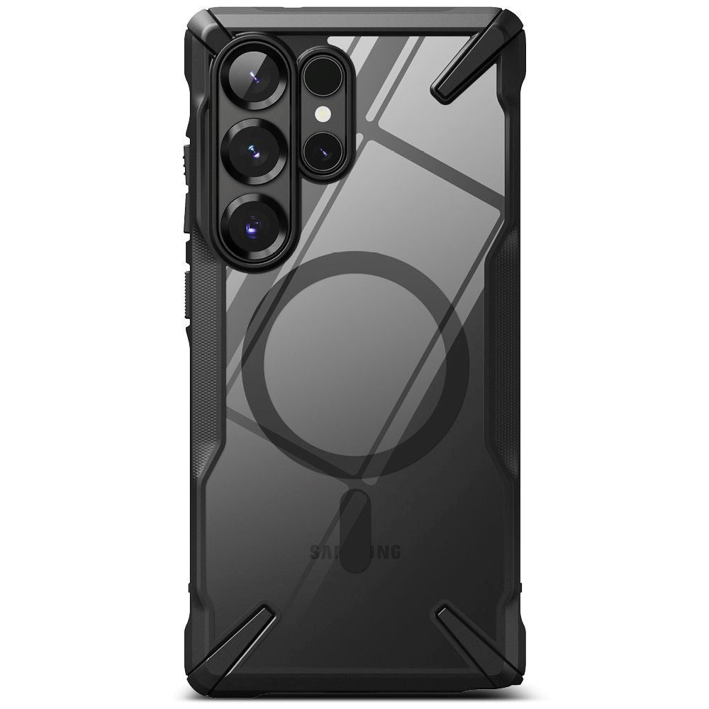 Samsung Galaxy S25 Ultra Ringke Fusion X Deksel - MagSafe Kompatibel - Gjennomsiktig / Svart