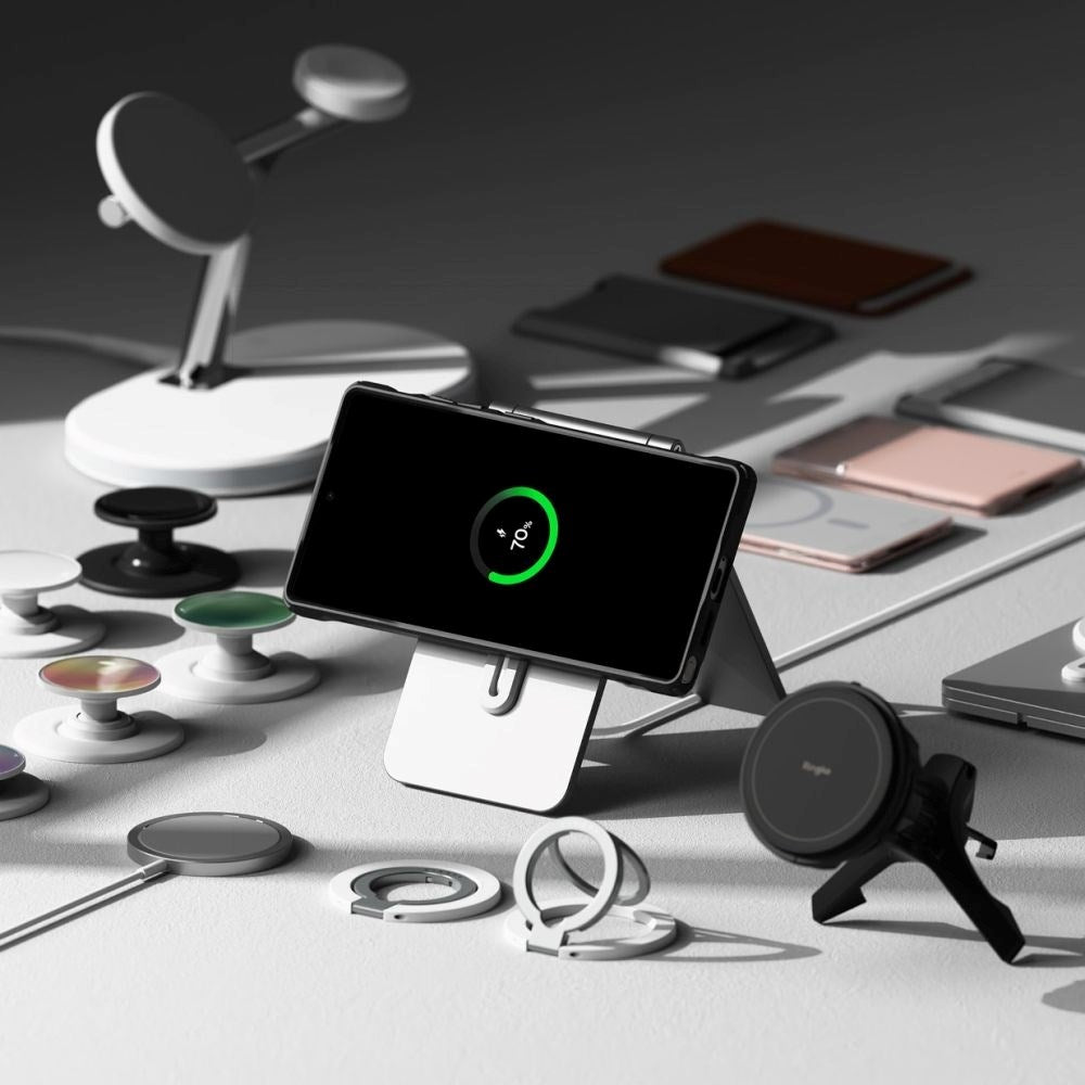 Samsung Galaxy S25 Ultra Ringke Fusion X Deksel - MagSafe Kompatibel - Gjennomsiktig / Svart