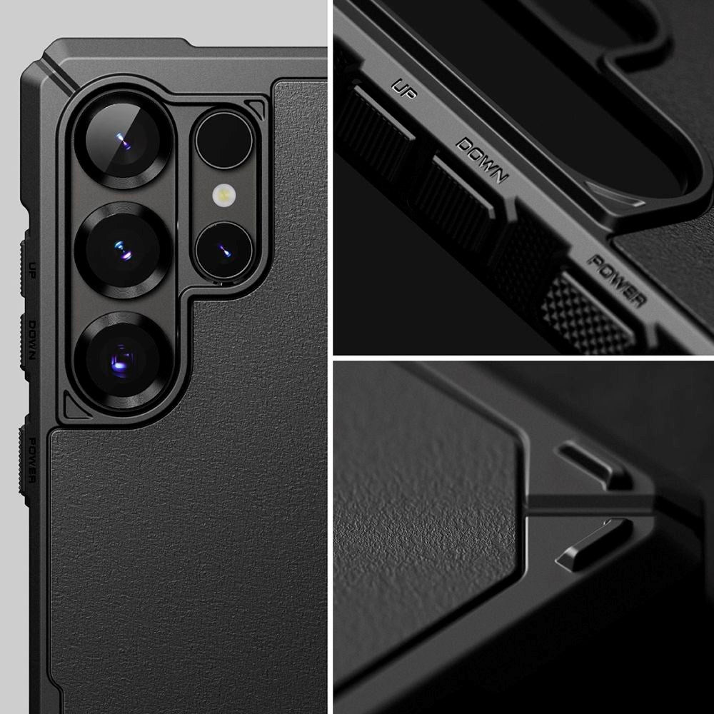 Samsung Galaxy S25 Ultra - Ringke Rugged Gear Plast Deksel - Svart