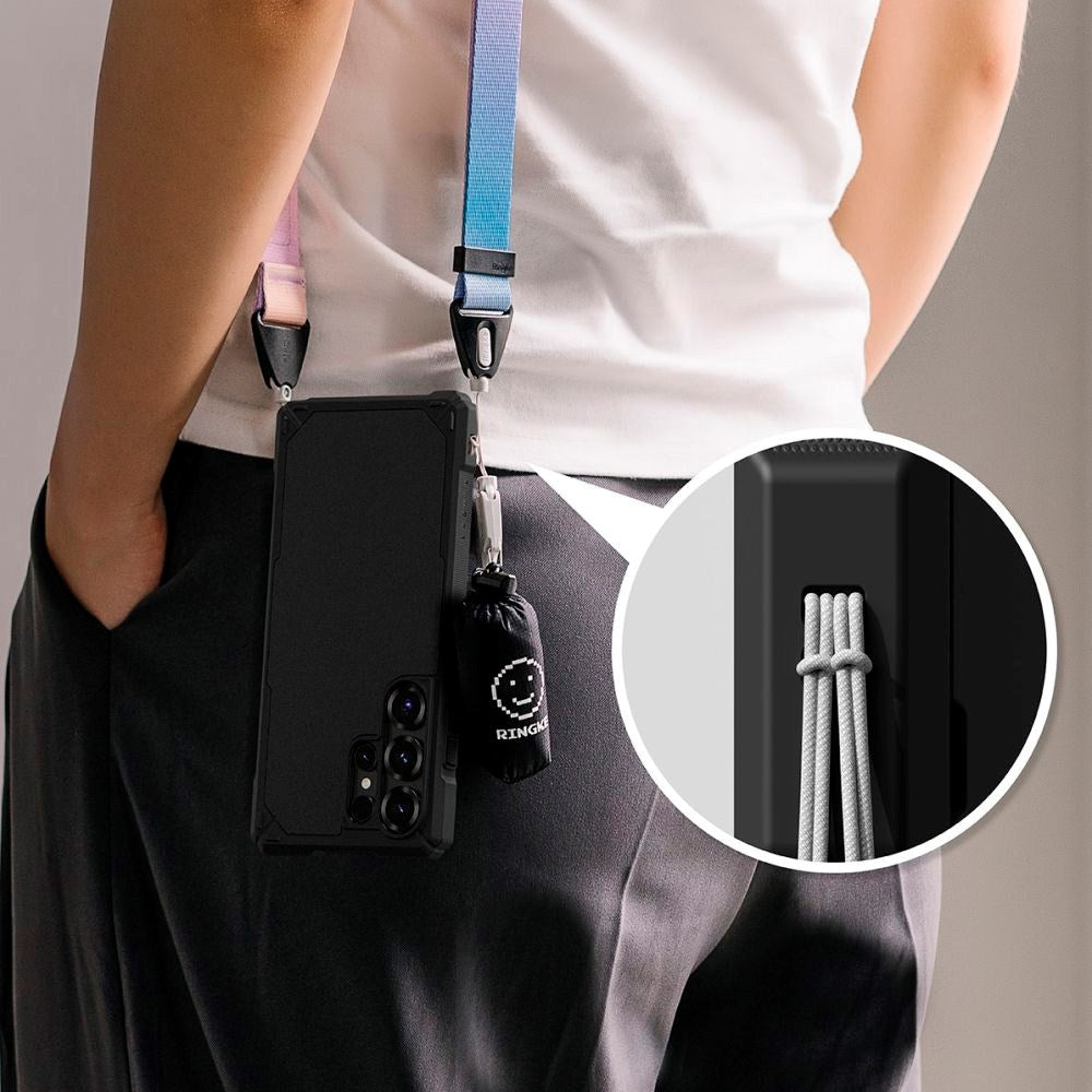 Samsung Galaxy S25 Ultra - Ringke Rugged Gear Plast Deksel - Svart