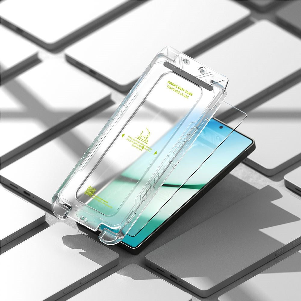 Ringke Samsung Galaxy S25 Ultra Easy Slide Herdet Glass Skjermbeskytter – Gjennomsiktig