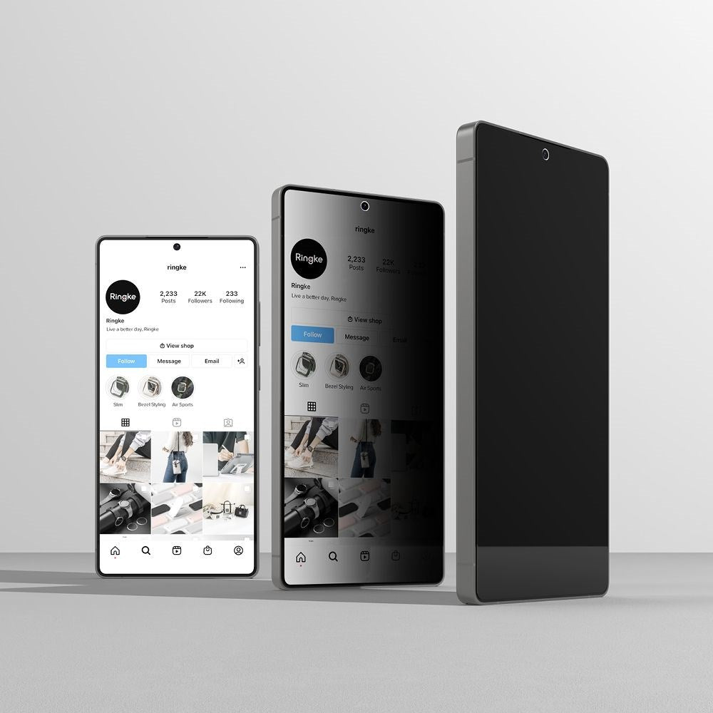 Ringke Samsung Galaxy S25 Ultra Easy Slide Herdet Glass Skjermbeskytter – Privacy