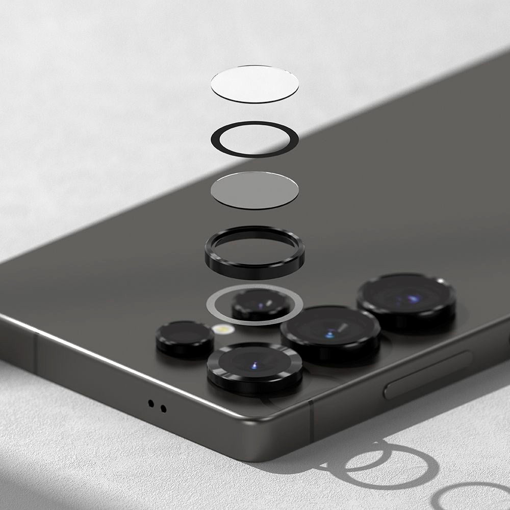 Samsung Galaxy S25 Ultra - Ringke Kameralinsebeskyttelsesglass - 2 stk - Svart