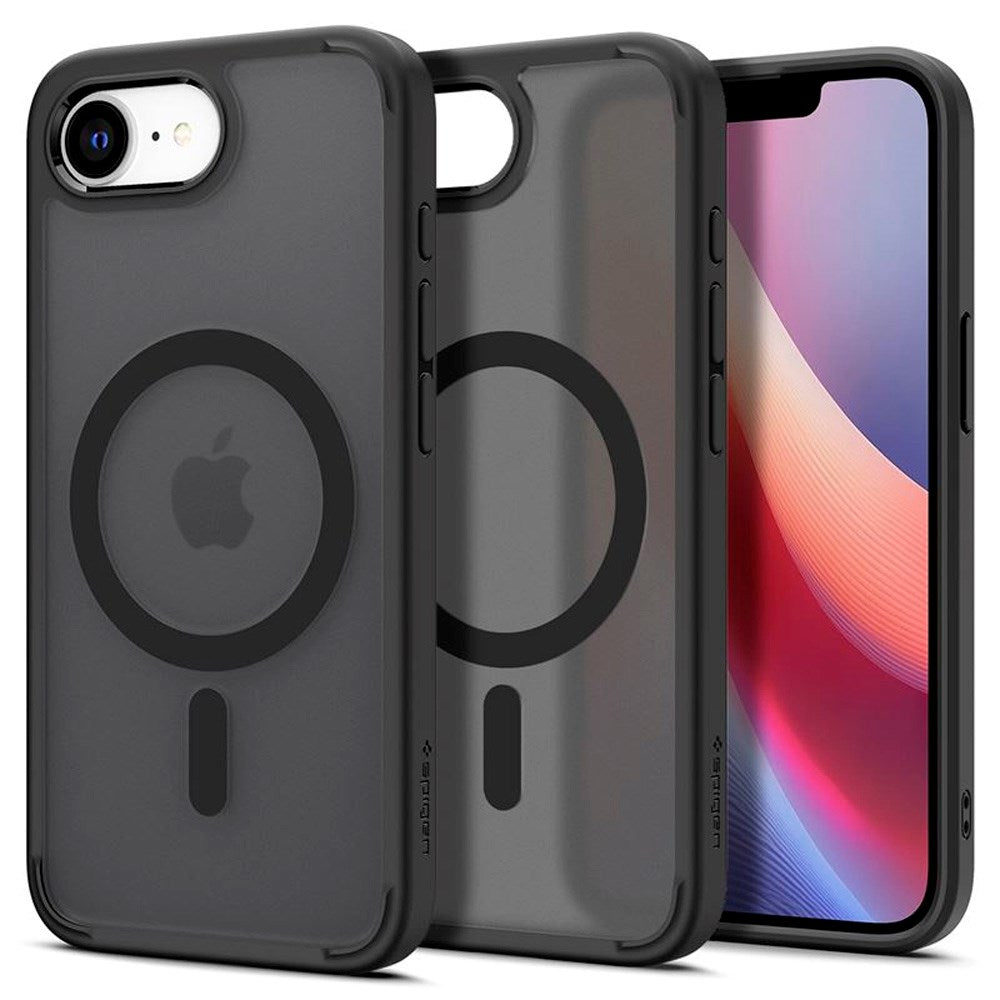 iPhone 16e Spigen Crystal Hybrid Deksel - MagSafe Kompatibel - Svart