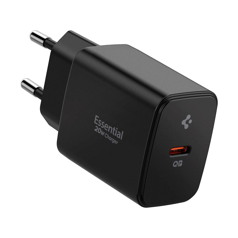 Spigen 20W Vegglader m. 1x USB-C - Svart