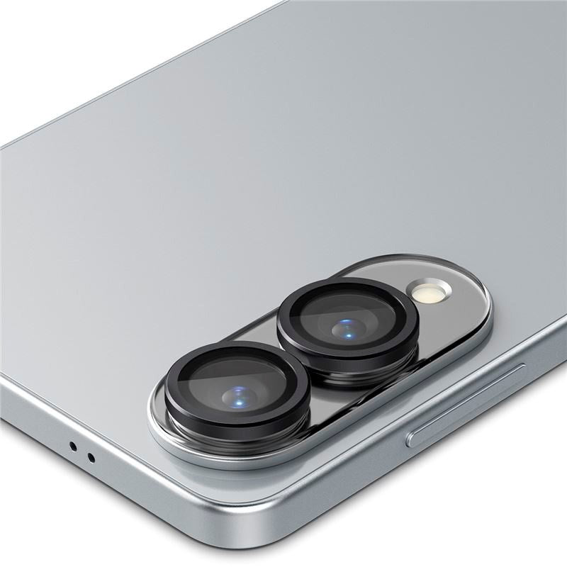 Samsung Galaxy S25 Edge Spigen EZ Fit. tR Optik Pro Kameralinsebeskyttelse - 2 stk - Svart