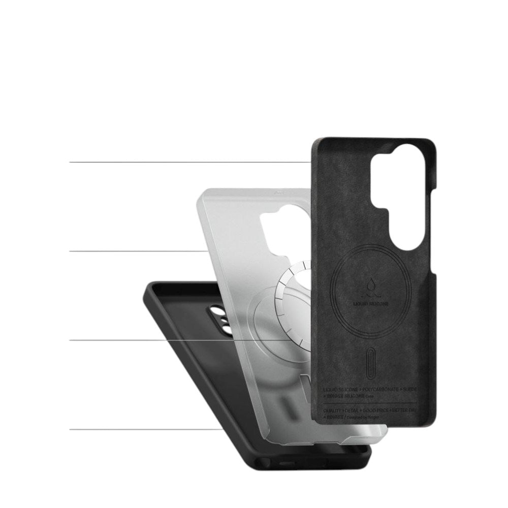 Samsung Galaxy S26 Ultra Ringke Silikon Deksel - MagSafe Kompatibel - Svart