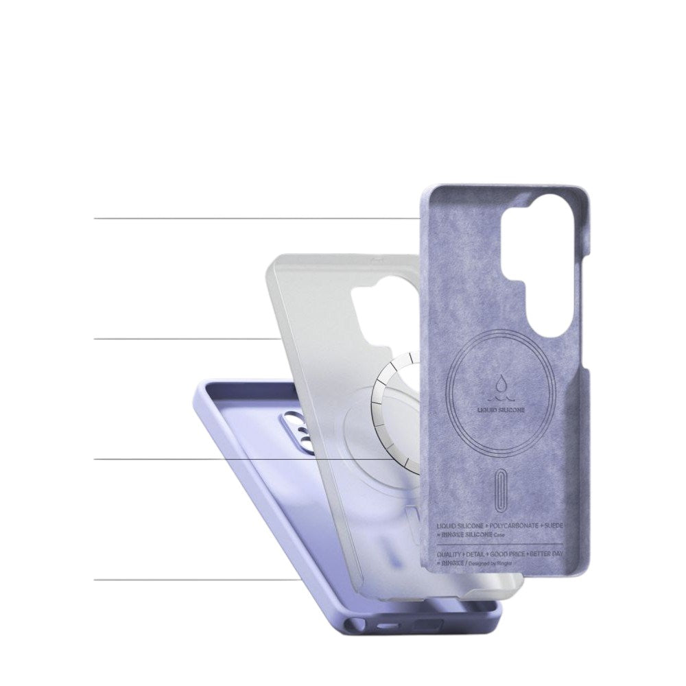 Samsung Galaxy S26 Ultra Ringke Silikon Deksel - MagSafe Kompatibel - Lilla