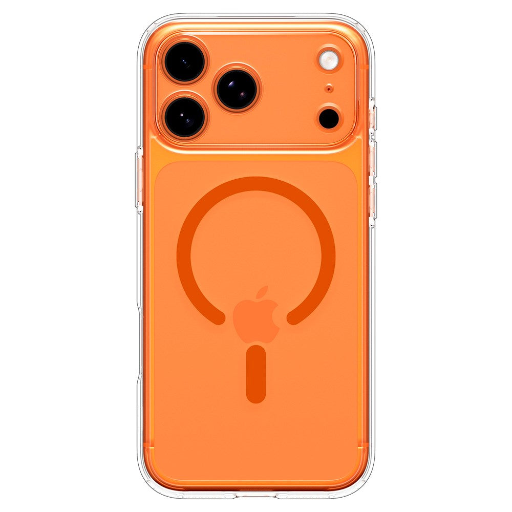 iPhone 17 Pro Max Spigen Ultra Hybrid Deksel - MagSafe Kompatibel - Gjennomsiktig / Oransje