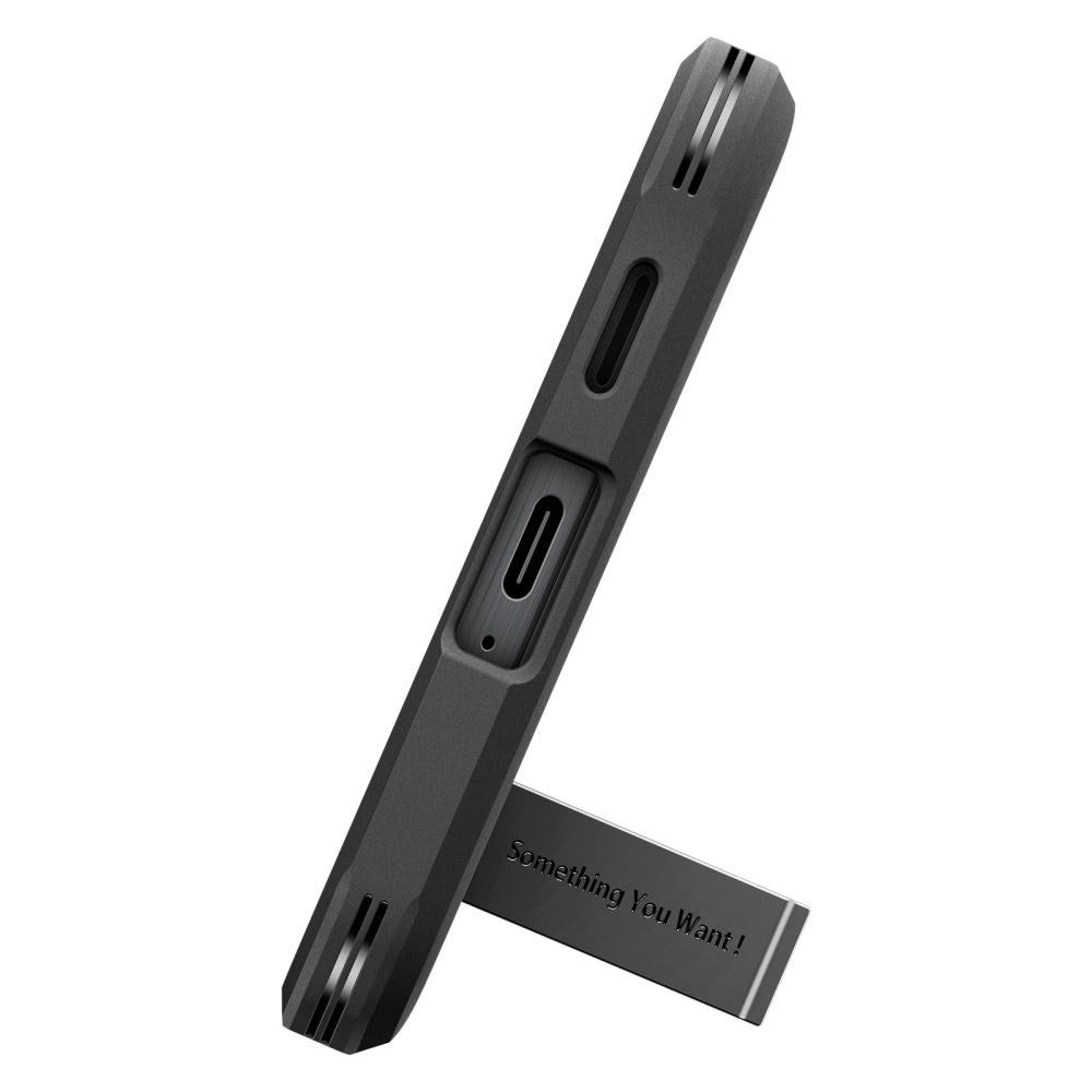 Samsung Galaxy A57 Spigen Tough Armor T Deksel med Stativ - Svart