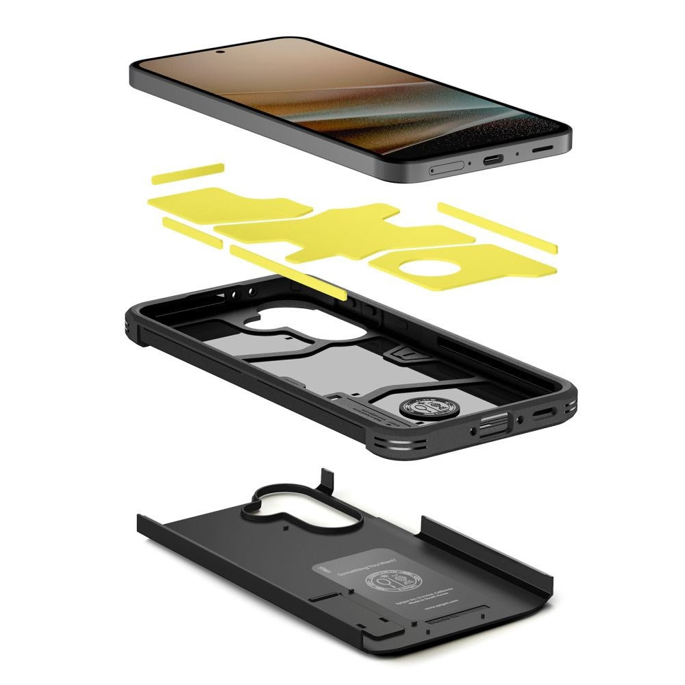 Samsung Galaxy A37 Spigen Tough Armor T Deksel med Stativ - Svart