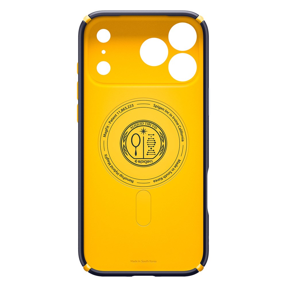 iPhone 17 Pro Spigen Nano Pop Hybrid Deksel - MagSafe Kompatibel - Blå / Gul