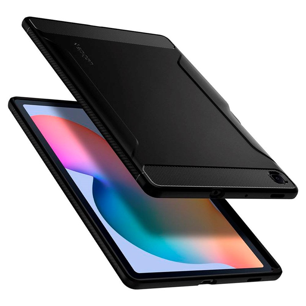Samsung Galaxy Tab S6 Lite (2020 - 2024) Spigen Rugged Armor Deksel - Svart