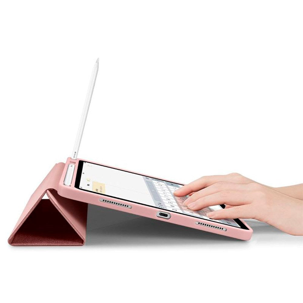 iPad Air 10.9-11" (2025-2020) Spigen Urban Fit Stoff Deksel m. Penneholder - Rose Gold