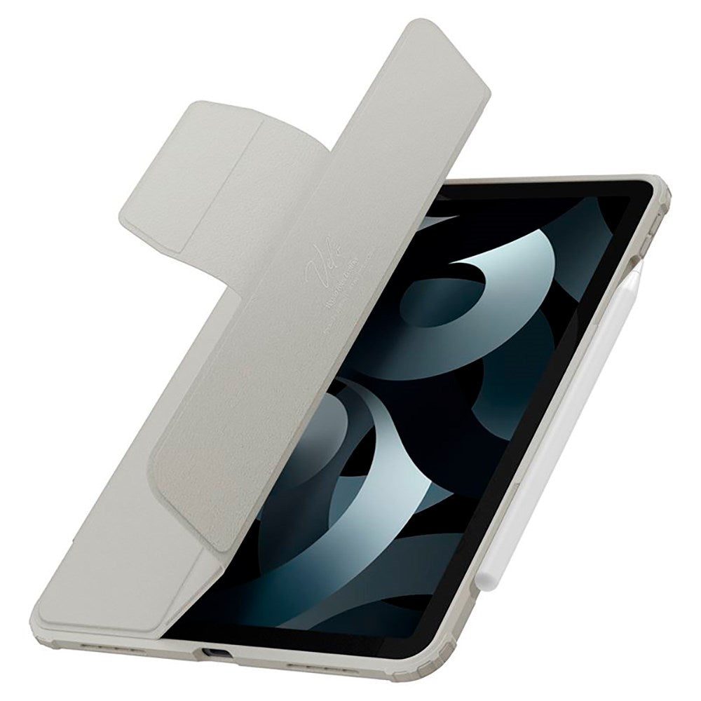 iPad Air 10.9-11" (2025-2020) Spigen Air Skin Pro Skinn Flip Deksel - Grå