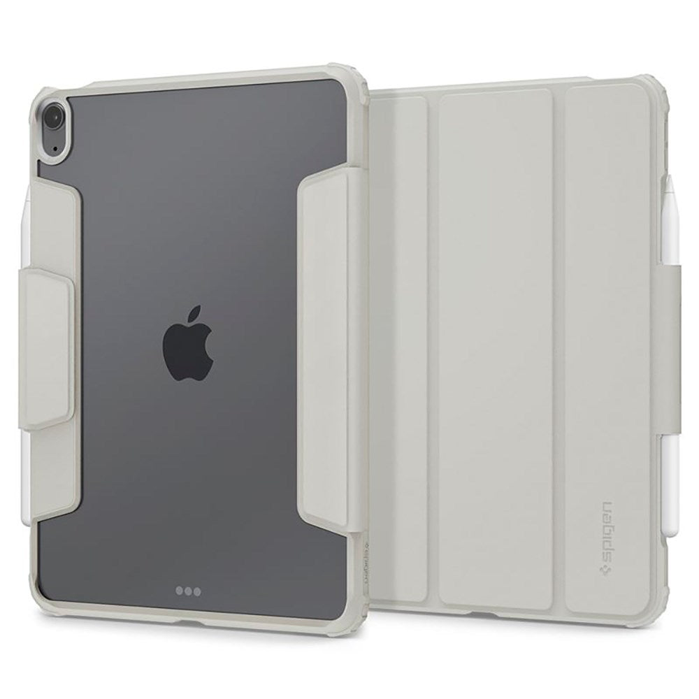 iPad Air 10.9-11" (2025-2020) Spigen Air Skin Pro Skinn Flip Deksel - Grå