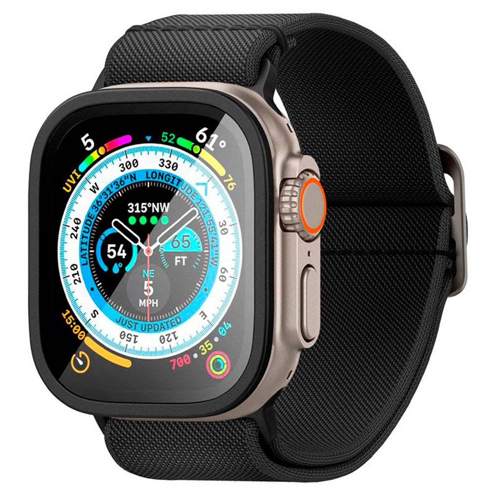 Apple Watch Ultra 3/2/1 (49mm) Spigen Slim Pro GLAS.tR Skjermbeskytter - Svart