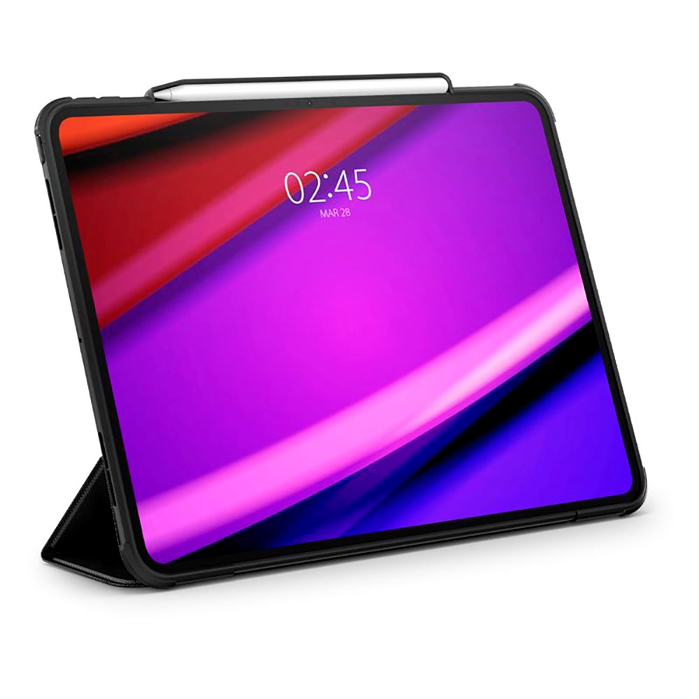 iPad Pro 13" (2025 / 2024) Spigen Rugged Armor Pro Deksel m. Apple Pencil Holder - Svart