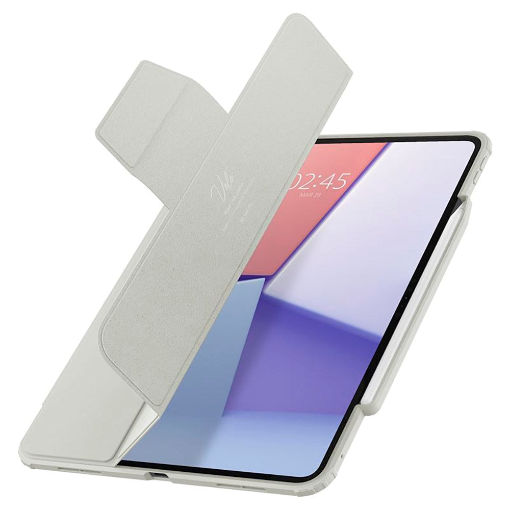 iPad Pro 13" (2025 / 2024) Spigen Air Skin Pro Skinn Flip Deksel - Grå