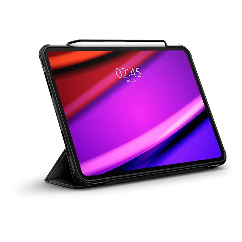 iPad Pro 11" (2025 / 2024) Spigen Rugged Armor Pro Deksel m. Apple Pencil Holder - Svart