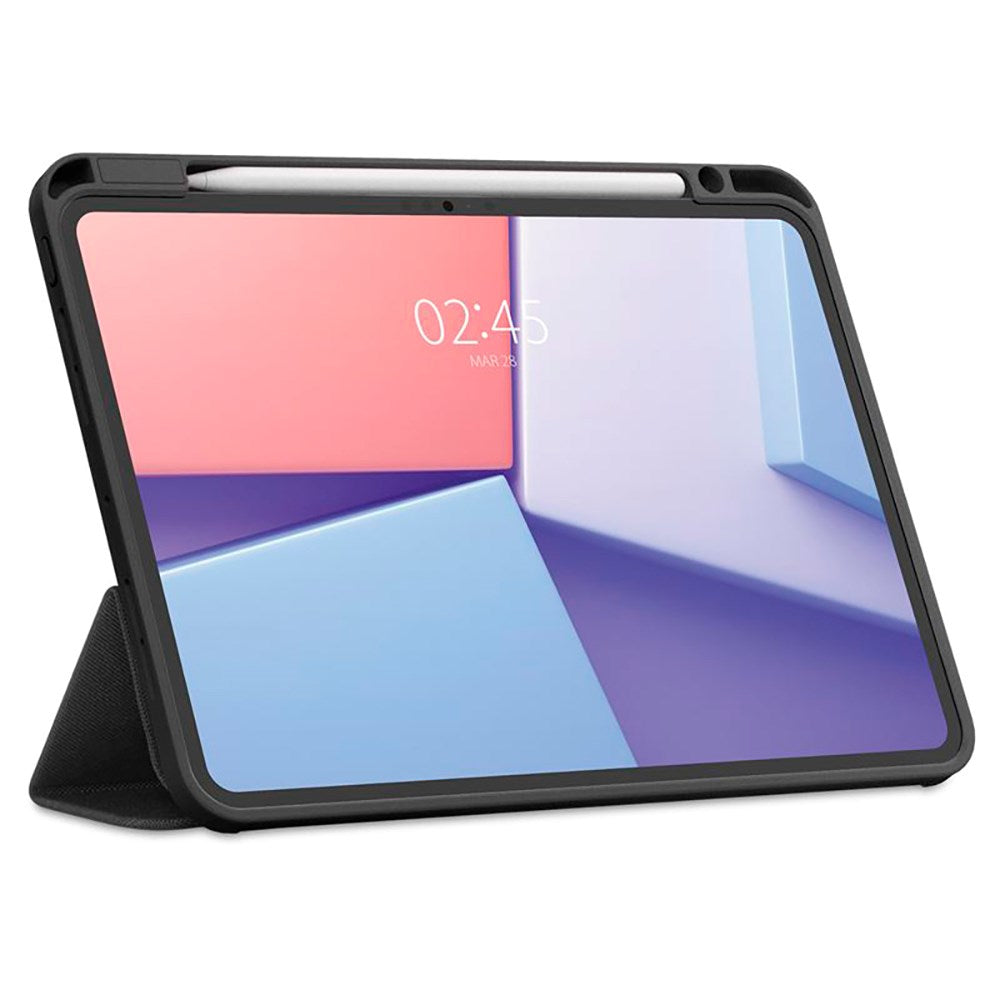 iPad Pro 11" (2025 / 2024) Spigen Urban Fit Stoff Deksel med Pekepenn Holder - Svart