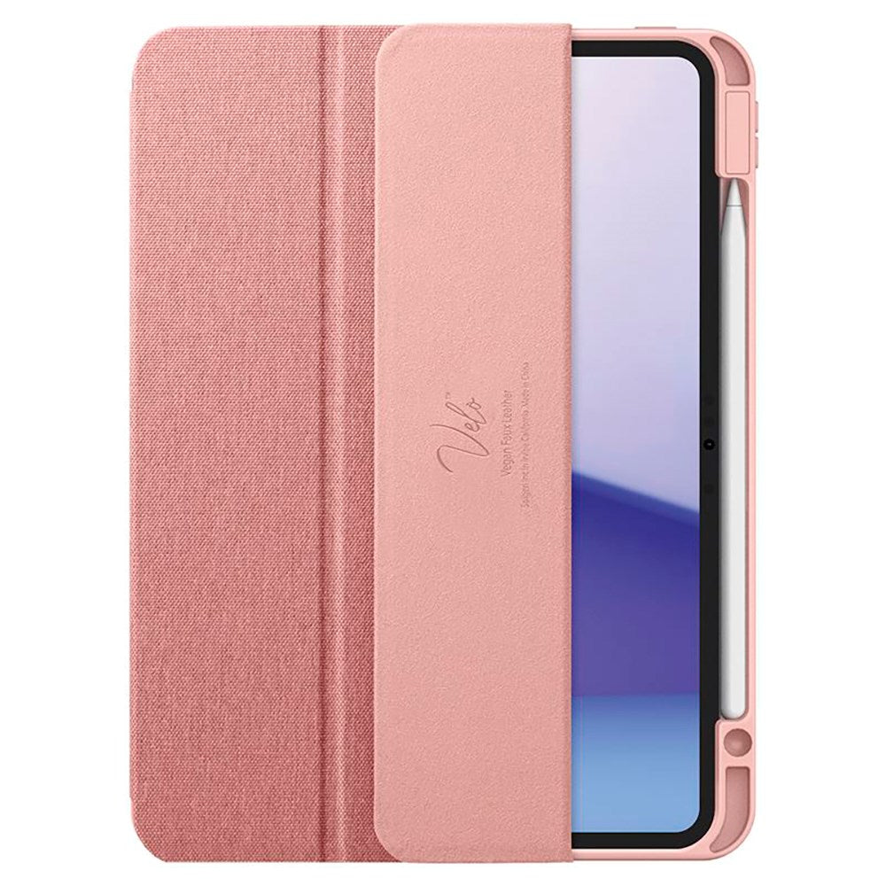 iPad Pro 11" (2025 / 2024) Spigen Urban Fit Stoff Deksel med Pekepenn Holder - Rose Gold