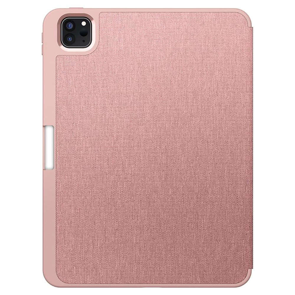 iPad Pro 11" (2025 / 2024) Spigen Urban Fit Stoff Deksel med Pekepenn Holder - Rose Gold