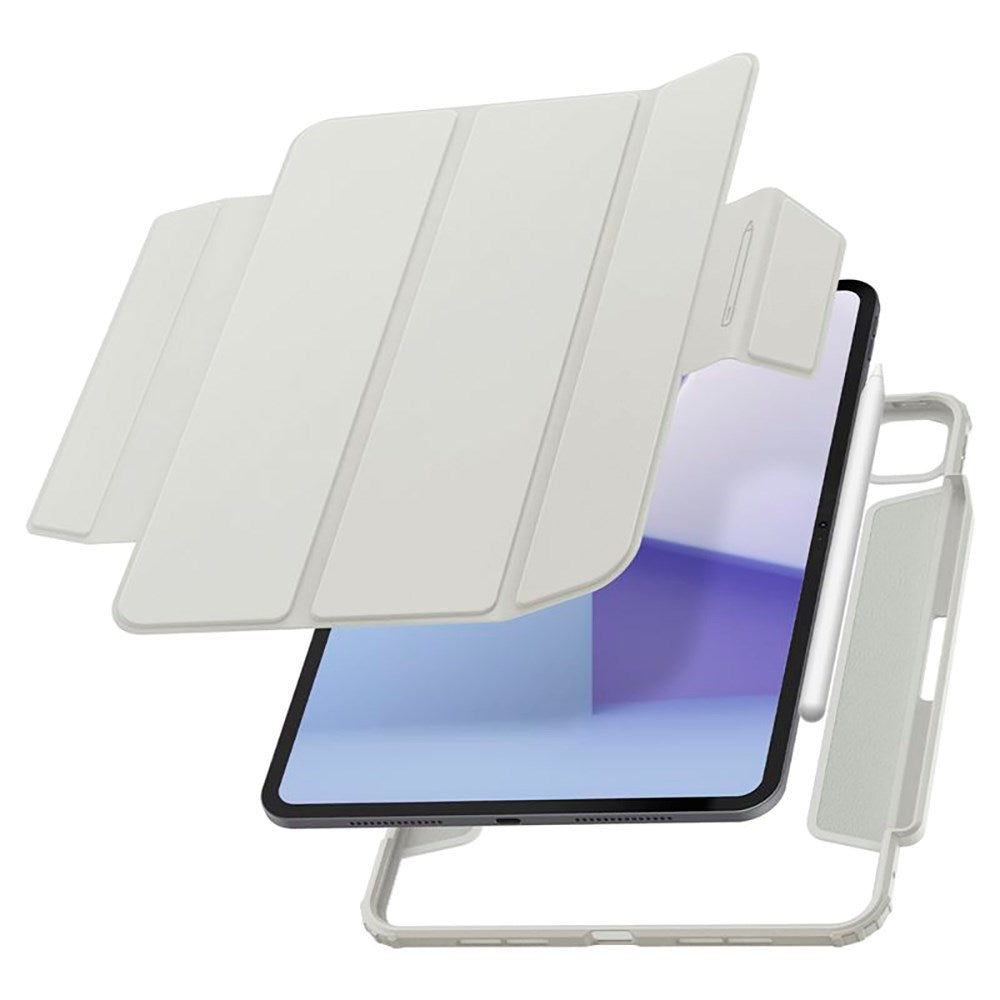 iPad Pro 11" (2025 / 2024) Spigen Air Skin Pro Skinn Flip Deksel - Grå