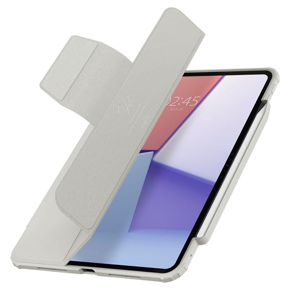 iPad Pro 11" (2025 / 2024) Spigen Air Skin Pro Skinn Flip Deksel - Grå