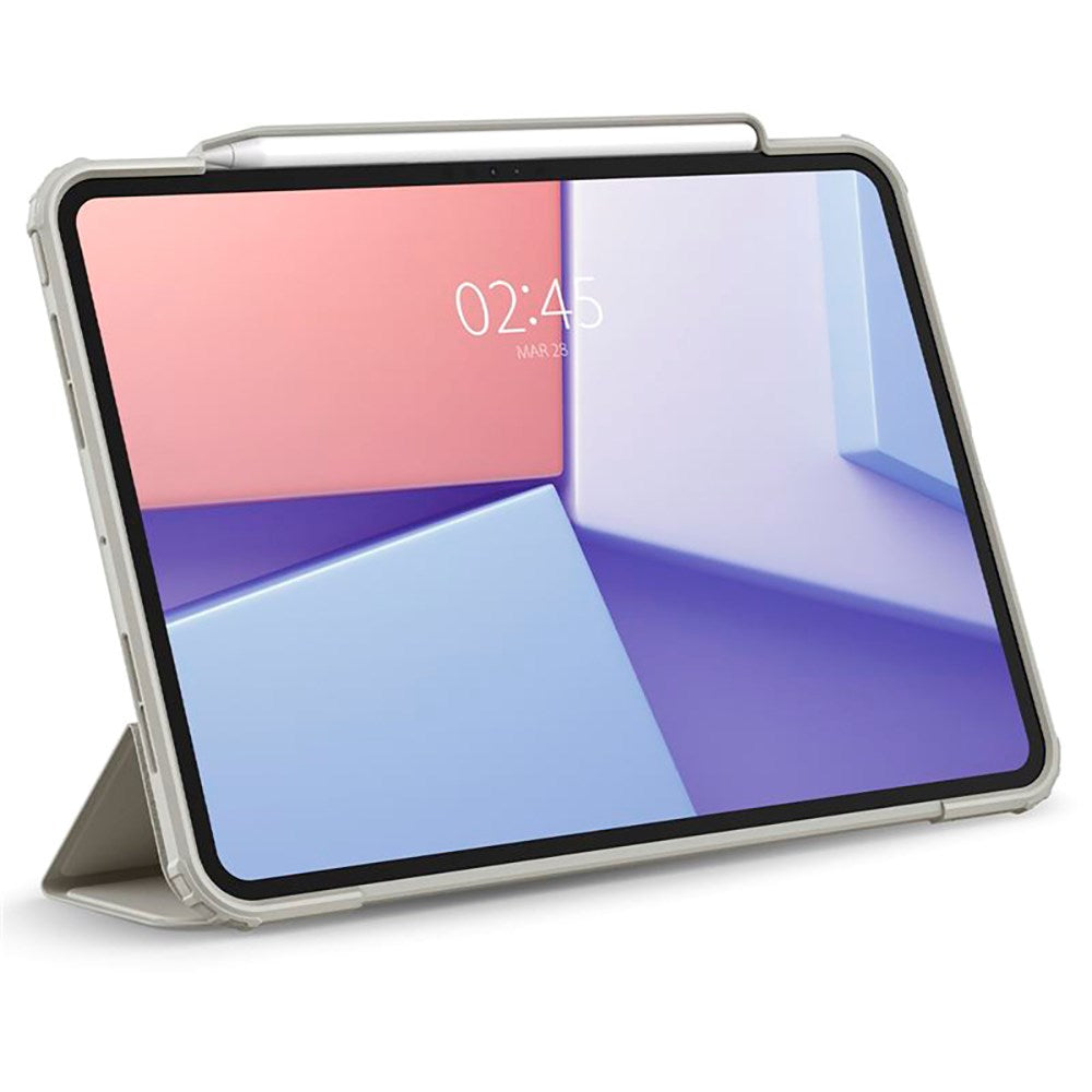 iPad Pro 11" (2025 / 2024) Spigen Air Skin Pro Skinn Flip Deksel - Grå