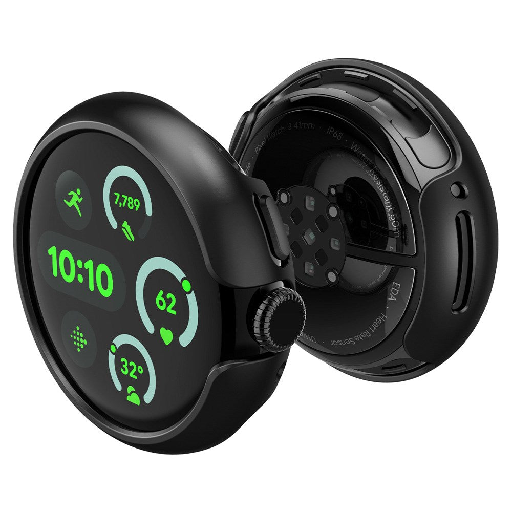 Spigen Thin Fit Google Pixel Watch 1 / 2 / 3 (41mm) Deksel - Svart