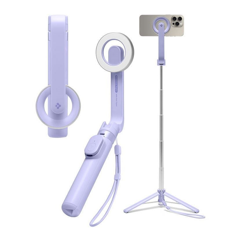 Spigen Tripod Selfie Stick - MagSafe Kompatibel - Lilla