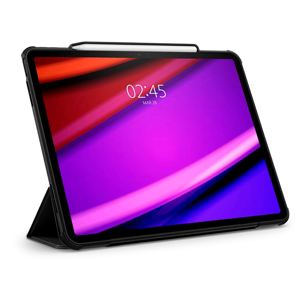 iPad Air 13" (2025 / 2024) Spigen Rugged Armor Pro Deksel m. Apple Pencil Holder - Svart