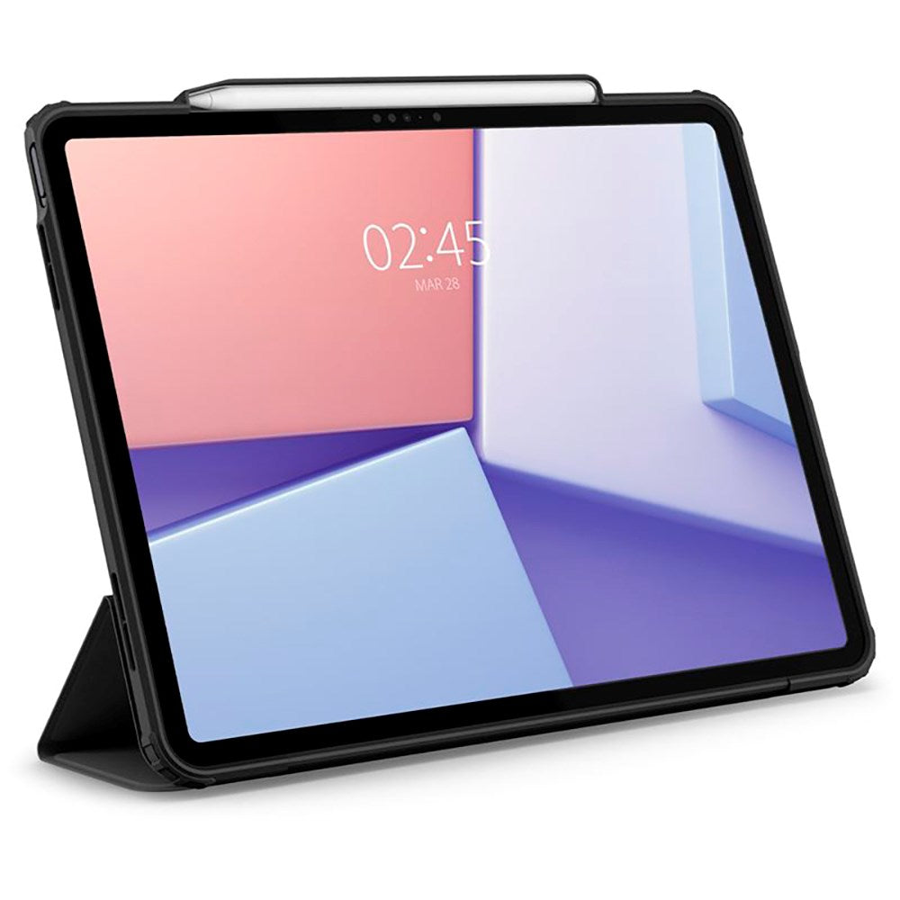 iPad Air 13" (2025 / 2024) Spigen Air Skin Pro Skinn Flip Deksel - Svart