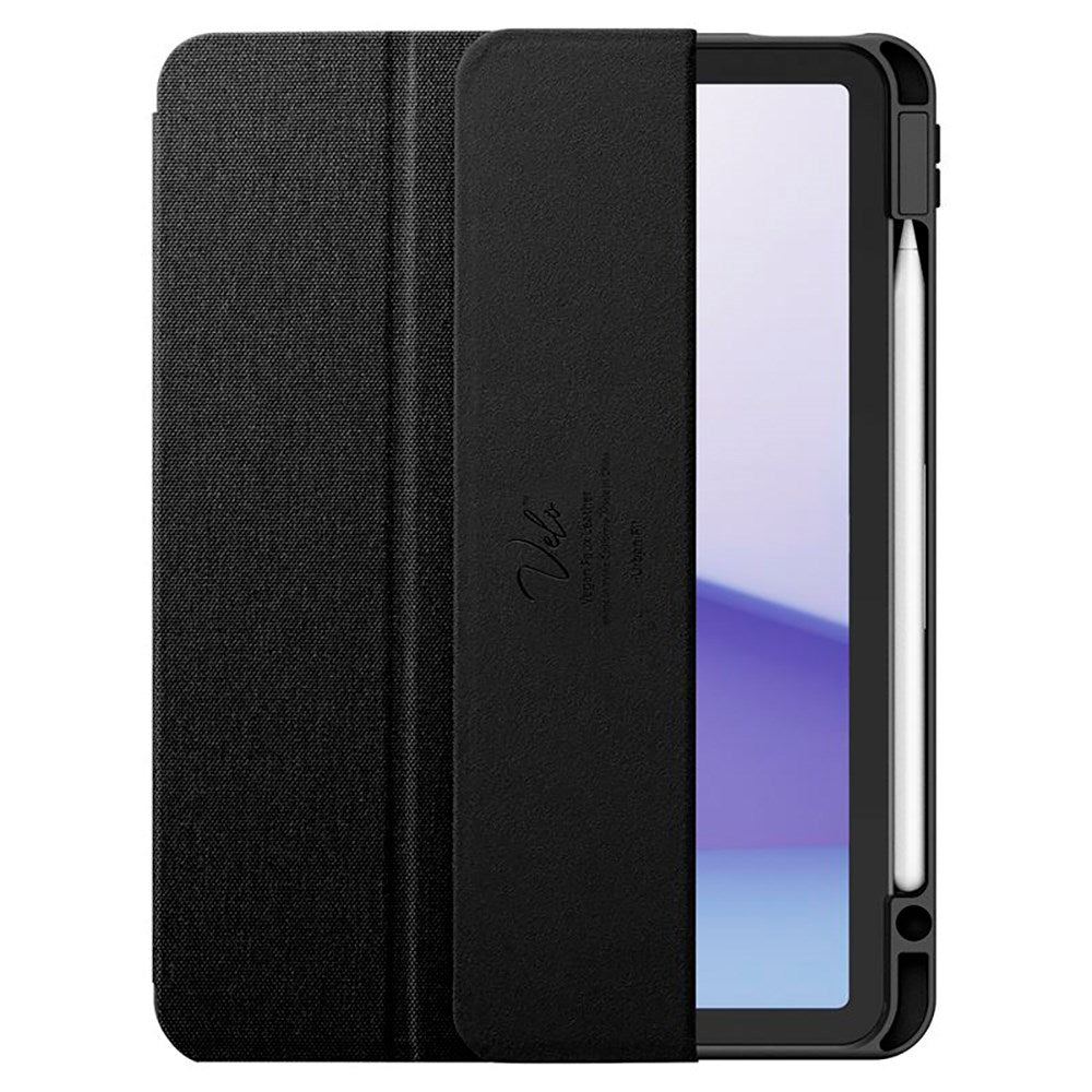 iPad Air 11" (2025 / 2024) Spigen Urban Fit Stoff Deksel m. Penneholder - Svart