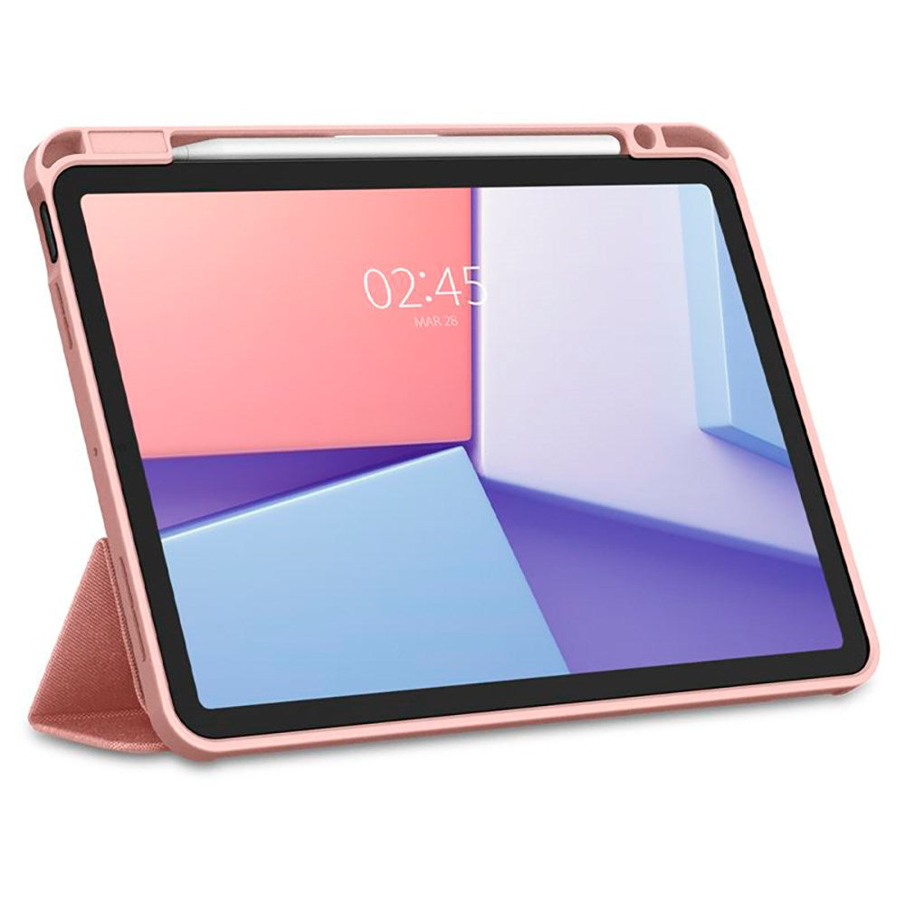 iPad Air 11" (2025 / 2024) Spigen Urban Fit Stoff Deksel m. Penneholder - Rose Gold