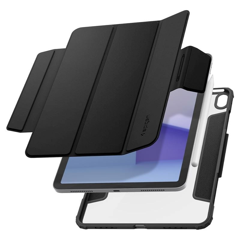 iPad Air 11" (2025 / 2024) Spigen Air Skin Pro Skinn Flip Deksel - Sort