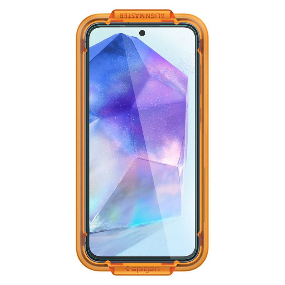 Samsung Galaxy A35 (5G) Spigen AlignMaster Glass tR Skjermbeskyttelse - 2 stk - Case Friendly - Gjennomsiktig