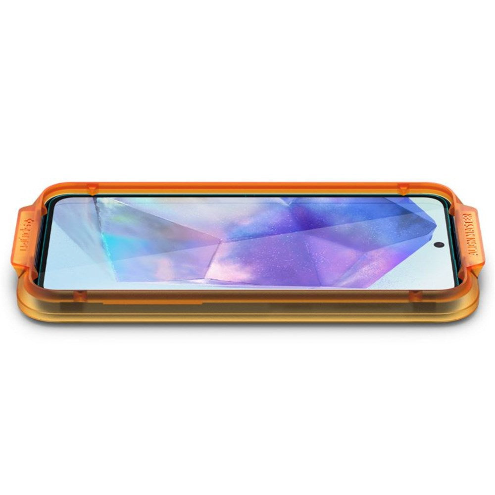 Samsung Galaxy A35 (5G) Spigen AlignMaster Glass tR Skjermbeskyttelse - 2 stk - Case Friendly - Gjennomsiktig