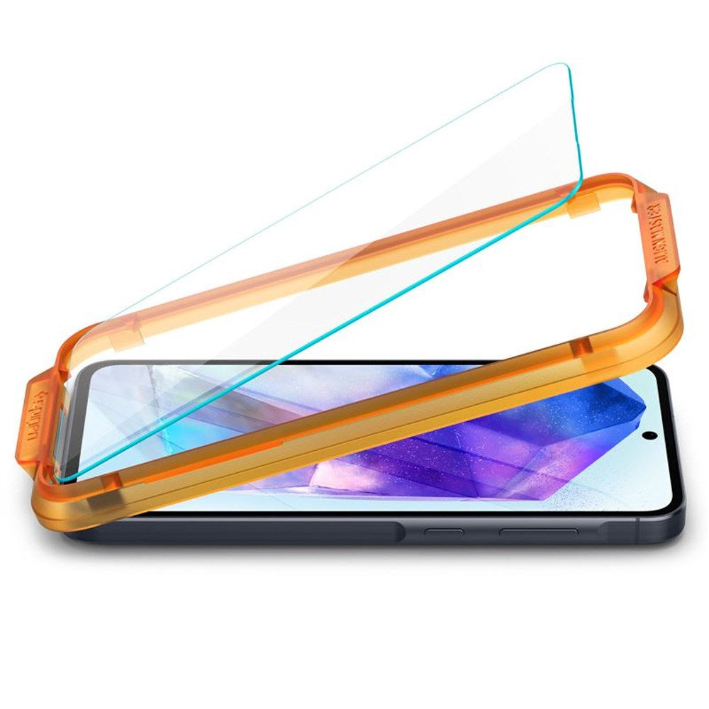 Samsung Galaxy A35 (5G) Spigen AlignMaster Glass tR Skjermbeskyttelse - 2 stk - Case Friendly - Gjennomsiktig
