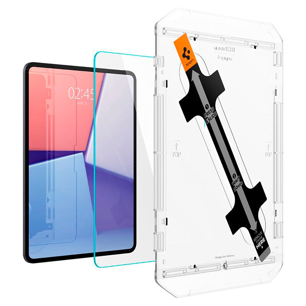 iPad Pro 13" (2025 / 2024) Spigen EZ Fit Glas.tR Skjermbeskytter - Case Friendly - Gjennomsiktig