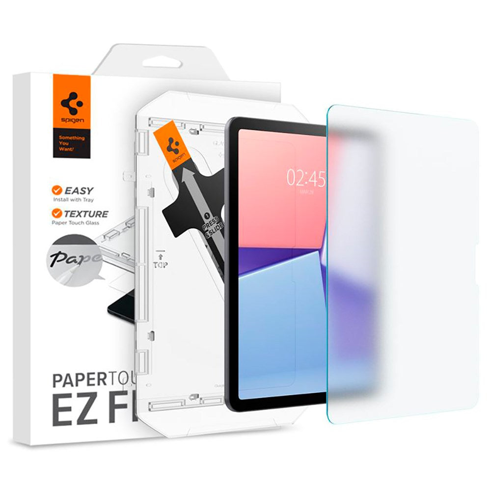 iPad Air 11" (2025 / 2024) Spigen Paper Touch EZ Fit Glas.tR Skjermbeskytter - Case Friendly - Gjennomsiktig